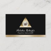 Psychischer Berater Future Vision Gold Triangle Visitenkarte (Vorderseite)