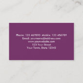 Psychischer Berater Visitenkarte (Rückseite)