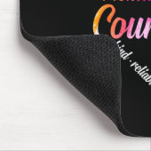 Psychischer Gesundheitsberater HerzWord Cloud Wate Mousepad (Ecke)