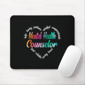Psychischer Gesundheitsberater HerzWord Cloud Wate Mousepad (Mit Mouse)