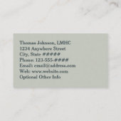 Psychischer Gesundheitsberater Painterly Mountain Visitenkarte (Rückseite)