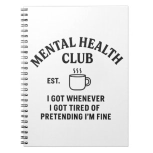 Psychischer Gesundheitsclub - SpiralNotebook / Jou Notizblock