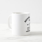 Psychischer Gesundheitsclub - Tasse des Kaffees (Vorderseite Links)