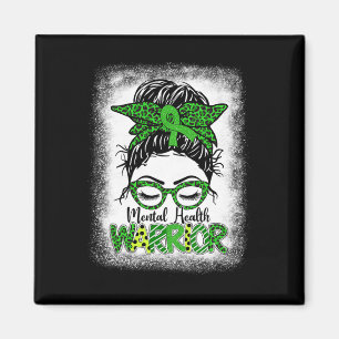 Psychischer Gesundheitsschutz - Messy Bun Women Ps Magnet