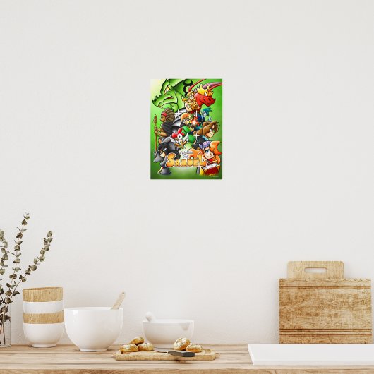 Psychischer Junge Samuel Poster (Küche)