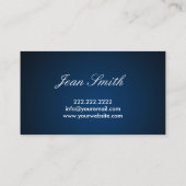 Psychischer Lesberater Dark Crystal Ball Visitenkarte (Rückseite)