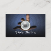 Psychischer Lesberater Dark Crystal Ball Visitenkarte (Vorderseite)