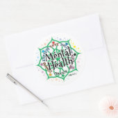 Psychischer Lotus Runder Aufkleber (Umschlag)