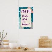 Psychischer Missbrauch beim Menschen Poster (Küche)