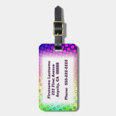 Psychischer Regenbogen Gepäckanhänger (Vorderseite vertikal)