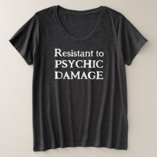 Psychischer Schadensresistenter Damen Plus T-Shirt