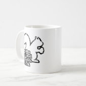 Psychisches Eichhörnchen Kaffeetasse (Vorderseite Links)