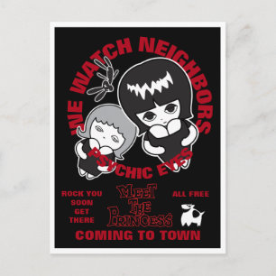 Psychisches Eyes Live Poster Feiertagspostkarte