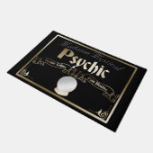 Psychisches Glück Teller Mystical Halloween in Gol Fußmatte (Schrägansicht)