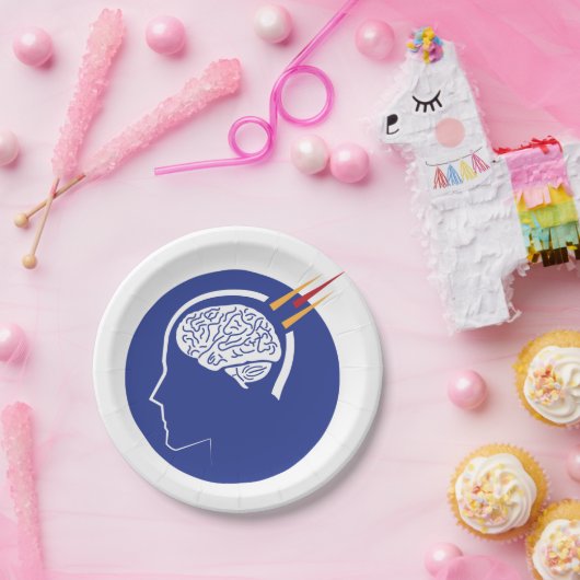 Psychisches Konzept Pappteller (Party)