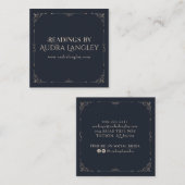 Psychisches Medium, Astrologer, Tarot Reader Quadratische Visitenkarte (Vorne/Hinten)