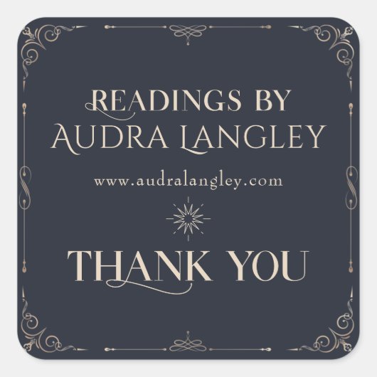 Psychisches Medium, Astrologer, Tarot Reader Viele Quadratischer Aufkleber (Vorderseite)