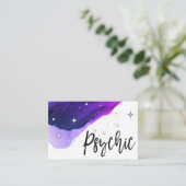 *~* psychisches Medium hat den lila Watercolor in Visitenkarte (Stehend Vorderseite)