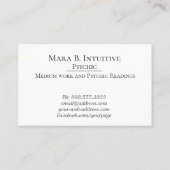 *~* Psychisches Medium Intuitive Leserwasserfarbe Visitenkarte (Rückseite)