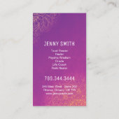 Psychisches Medium-Visitenkarten Visitenkarte (Rückseite)