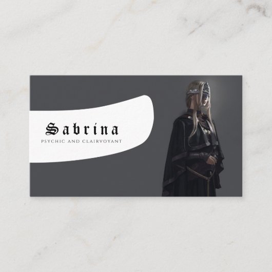 Psychisches Mittel und Clairvoyant Visitenkarte (Vorderseite)