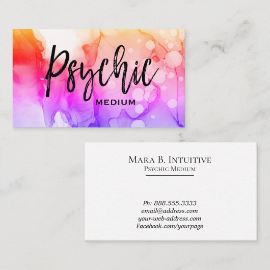 *~* psychisches visitenkarte (Vorne/Hinten)