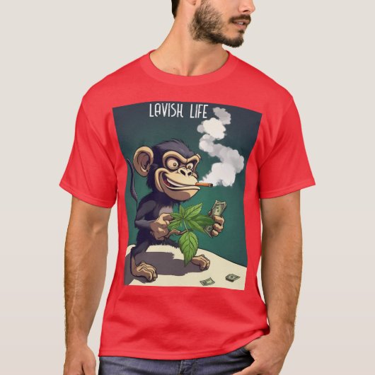 psycho-Affe-Lavish-T-Shirt T-Shirt (Vorderseite)