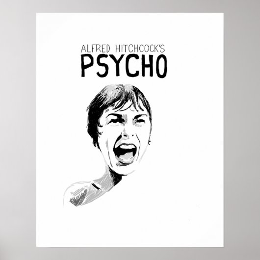 Psycho Alfred Hitchcock Poster (Vorne)