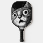 Psycho Cat Retro Pickleball Paddle (Vorderseite)