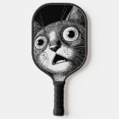 Psycho Cat Retro Pickleball Paddle (Rückseite)
