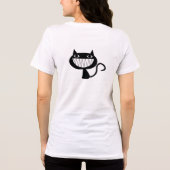 Psycho Cat Tri-Blend Shirt (Rückseite)