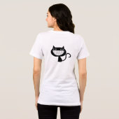 Psycho Cat Tri-Blend Shirt (Rückseite voll)