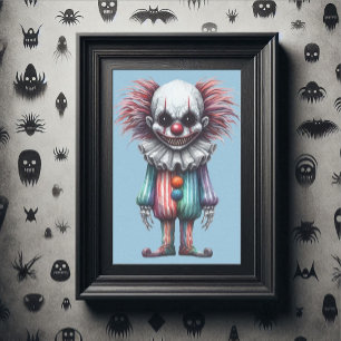 Psycho Clown Decoupage Seidenpapier
