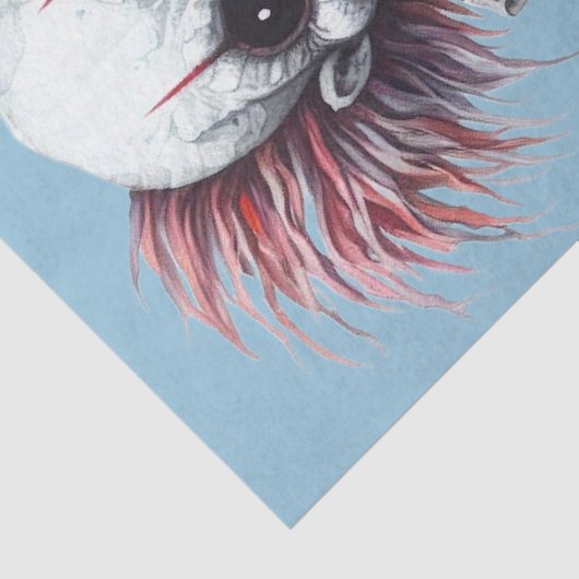 Psycho Clown Decoupage Seidenpapier (Detail)