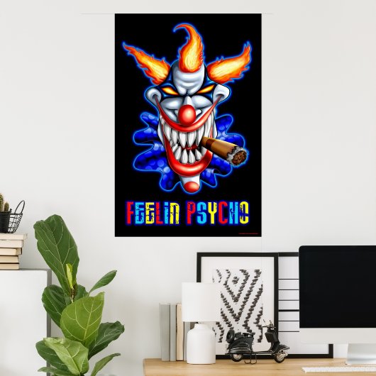 Psycho Clown Poster (Heimbüro)