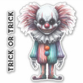 Psycho Clown - Trick oder Trick - anpassen Aufkleber (Vorderseite)