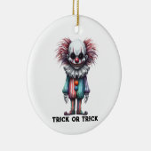 Psycho Clown - Trick oder Trick individualisieren Keramik Ornament (Rechts)