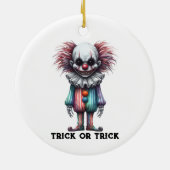 Psycho Clown - Trick oder Trick individualisieren Keramik Ornament (Hinten)