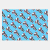 Psycho Clown Wrapping Paper Geschenkpapier Set (Vorderseite)