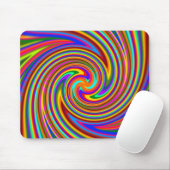 Psycho Color Swirl Mousepad (Mit Mouse)
