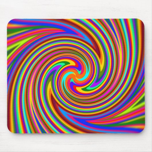 Psycho Color Swirl Mousepad (Vorne)