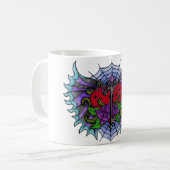 Psycho-Daisy geflügelter Herz-Mug Kaffeetasse (Vorderseite Links)