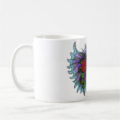 Psycho-Daisy geflügelter Herz-Mug Kaffeetasse (Links)