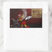 Psycho der Clownsticker Rechteckiger Aufkleber (Tasche)