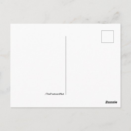 Psycho Elose in einer Krawatte Postkarte (Rückseite)