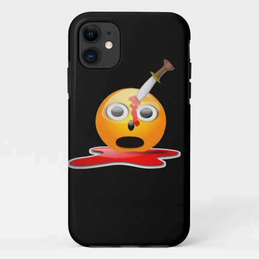 Psycho Emoji Case-Mate iPhone Hülle (Rückseite)