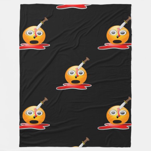 Psycho Emoji Decke (Vorderseite)