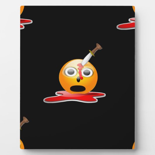Psycho Emoji Fotoplatte (Vorderseite)