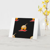 Psycho Emoji Karte (Gelbe Blume)