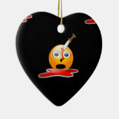 Psycho Emoji Keramik Ornament (Rechts)